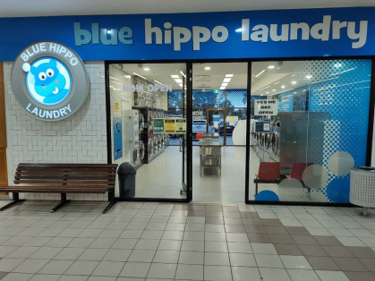Melton-Laundromat-Blue-Hippo-Laundry-Front