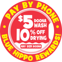 Blue Hippo $5 Doona Wash Offer